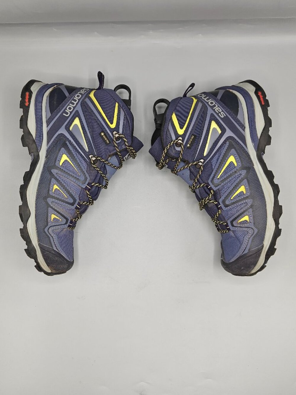 Salomon X Ultra 3 Mid GTX Boots Women’s 8 Blue / Lime Waterproof Hike Snow - Picture 6 of 12